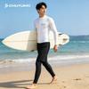 Herren Schnelltrocknendes UV-Schutz Langarm Rash Guard Set Mit Reißverschluss Vollständige Abdeckung Badebekleidung Tauchen Surfen
