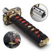 100/150/200mm JDM Katana Schaltknauf Samurai Schwert Schalthebelknauf mit 4 Adaptern Universell passend für die meisten manuellen und automatischen Autos