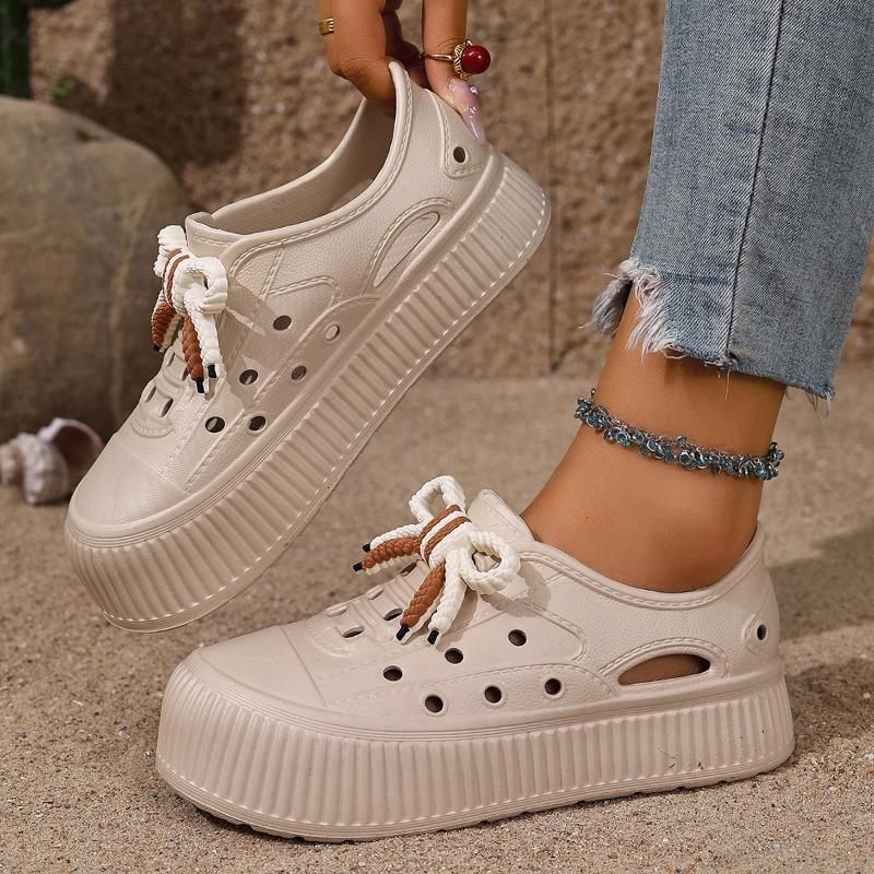 

Супермягкие и легкие пляжные шлепанцы женские летние на толстой подошве с полым верхом и сумкой-каблуком, для отдыха на море, уличные шлепанцы для ходьбы по воде женские 40