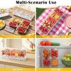 Condiment Tray, Chilled Condiment Server for Home, Party, Celebration, Bar Garnish Holder on Ice,Bar Accessories Fruit,Salad with Removable Trays&Lids