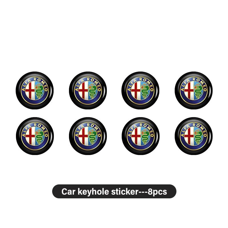 Bildekaler För Alfa Romeo Bilstyling Lås Nyckelhålskal Nyckelskydd Dekaler Dekorationstillbehör För Alfa Romeo Giulie