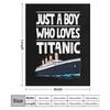 Just A Boy Who Loves Titanic Titanic Ship Gift for Boys Kids Throw Blanket Luxury Throw Retros heavy to sleep Tourist Blankets