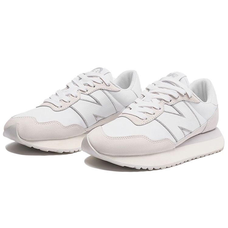New Balance Noritake X  NB 237 Two-Layer Cowhide Minimalist Fresh Low-Top Sports Casual Shoes Unisex Sneakers Gray Pink Silver MS237NW1