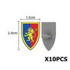 Medieval Military Parts Building Blocks Warrior Soldiers Castle Figures Knights Printed Shield Helmet Accessories DIY Bricks Toy