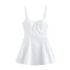 European American Women's Clothing Summer Fashionable Bow Strap Short Dress