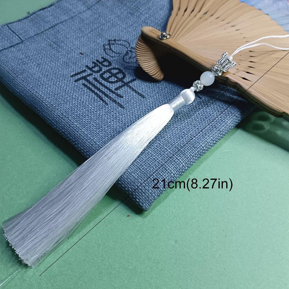 DIY Crafts Bookmark Tassels Lucky Phone Pendant Chain Keychain Tassel Car Keyring  Gift