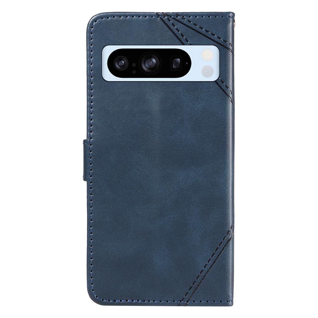 For Google Pixel 8 Pro Case Lines Pattern PU Leather Wallet Folio Phone Cover