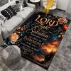 The Lord Is My Light Psalm 27:1 Non-slip Rug Suitable for Living Room and Bedroom Sofas