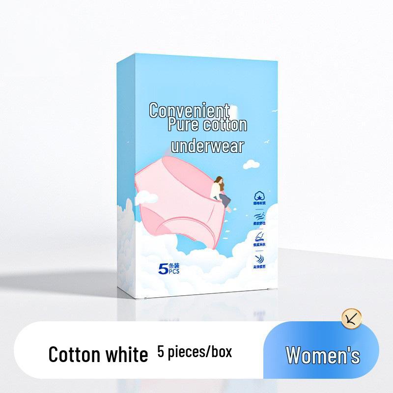 Supermarkt Herren- & Damen Einweg-Baumwollunterwäsche, einzeln verpackt, steril, Übergröße, reisefreundliche Slips.