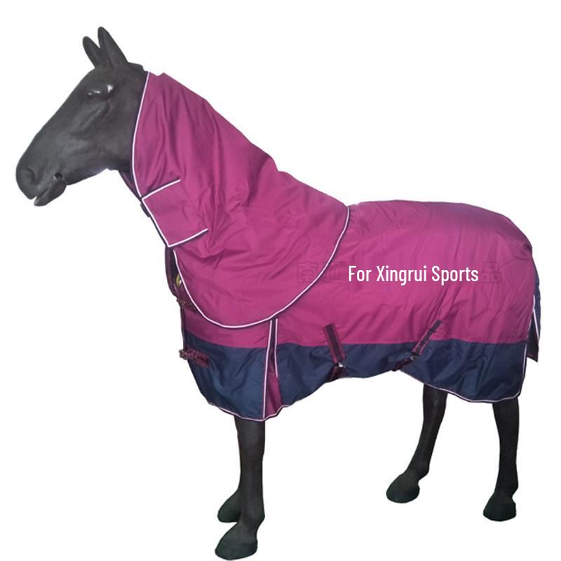 600D Winter Horse Rug with Detachable Breathable Neck Warmer