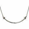 Great TIFFANY&Co. Necklace T Smile Pendant Small Silver AG925 Women Used