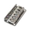6 String Cigar Box Guitar Bridge, Electric Guitar Bridge Tailpiece Top Load Fixed Hardtail Saddle Cigar Box Guitar Parts