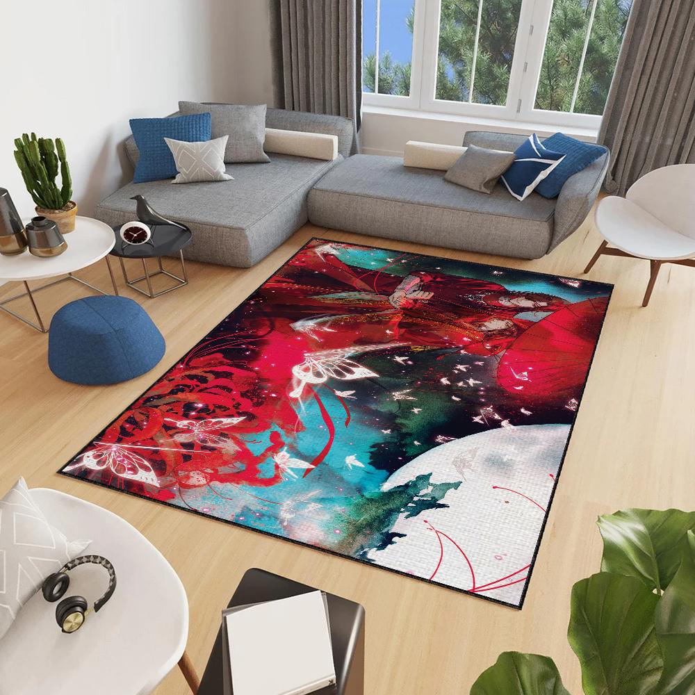 anime Door Mat Official Anti-Slip Heaven Kitchen Bedroom Handmade Tufted Rug Carpet Living Blessing Room Entrance Decoration
