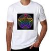 Rainbow Pentacle Tshirt Fashion Casual Short Sleeve Top