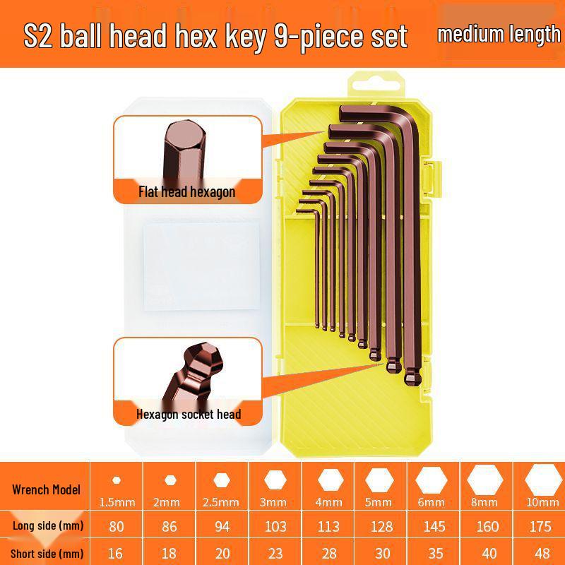 German High Hardness S2 Alloy Hex Torx Star Screwdriver Set
