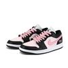 Jordan Air Jordan 1 Top Grain Cow Leather Low Top Vintage Basketball Shoes Unisex Black Pink Sweetheart DC0774-101(Team1276-)