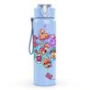 1PC Colorful Doodle Collage Art Pattern 750ml Color Plastic Sports Water Bottle Leakproof Flip Straw Lid Suitable for Sports Office Home Use