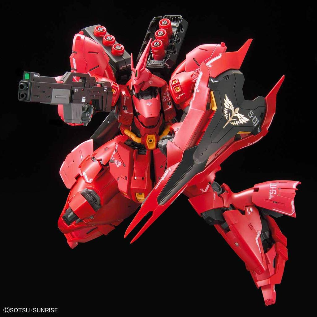 RG Mobile Suit Gundam Counterattack Sazabi Scale Plastic Model Kit Char's 1/144 Pre-colored