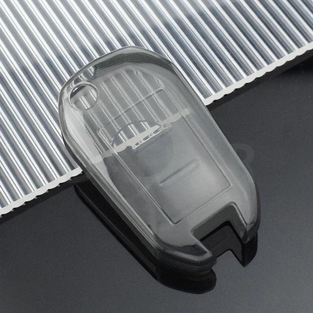 Transparent Car Key Case Full Cover Holder for Peugeot 3008 208 308 508 408 2008 307 4008 for Citroen C4 C4L CACTUS C3 C6 C8