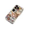 Retro Apple Cat Collage Transparent Phone Case for Apple 16-13 Pro Max