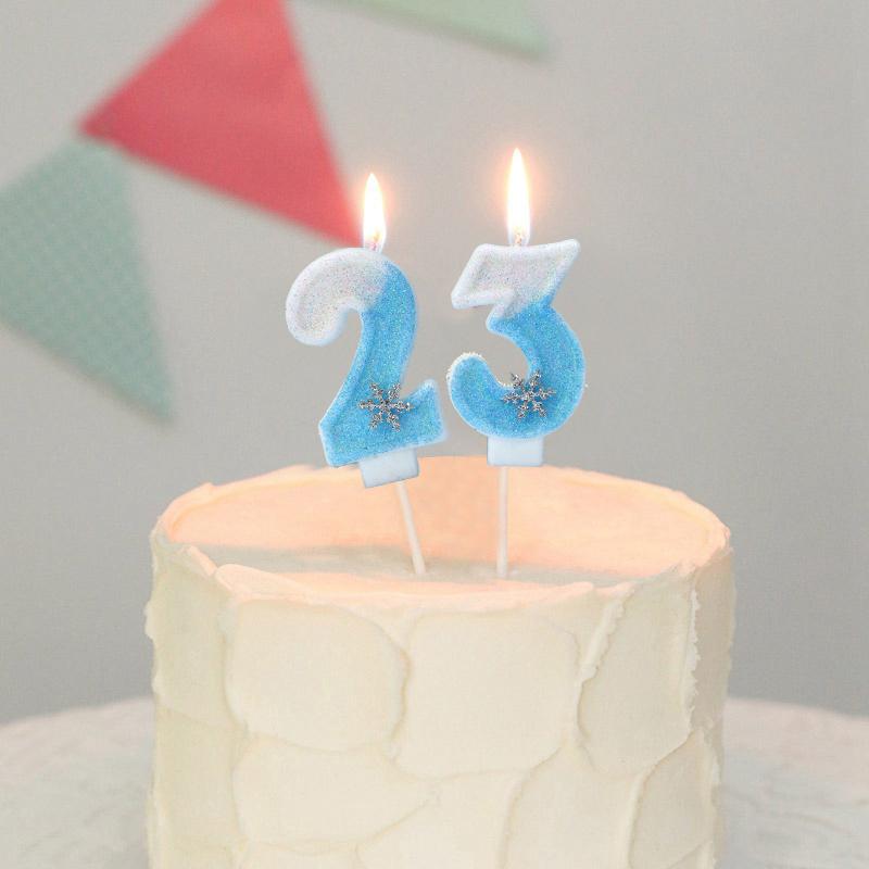 Happy Birthday Cake Decorative Candle 0-9 Digital Candles Baby Shower Wedding Anniversary Day Cake Topper Decor Party Supplies
