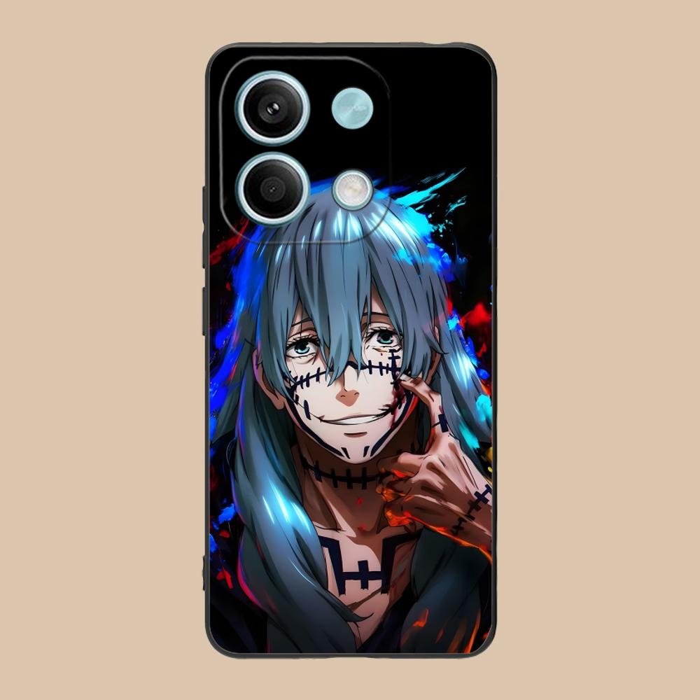 JJK Mahito Phone Case for POCO F8 F7 F6 F5 F4 F3 F2 Pro GT C75 C71 C65 C61 C40 Pro Ultra Soft TPU Shockproof Cover