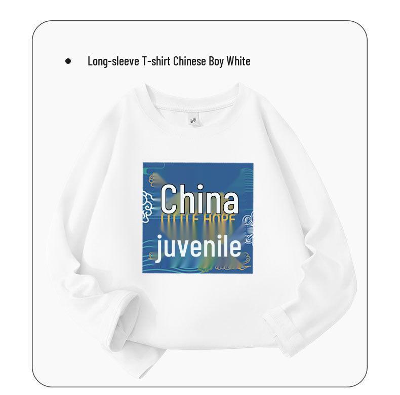 Kids' Long-Sleeve T-Shirt for Boys - Autumn Thin Cotton Outerwear, Style 20245, Perfect for Spring and Fall