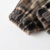 Brand Kids' Autumn/Winter Fleece-Lined Plaid Cuffed Pants for Boys - Thick and Warm