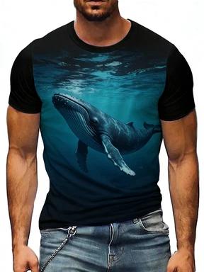 Men's Horse 3D Print T-Shirt | Plus Size Summer Casual Tee | Lightweight Breathable Polyester
