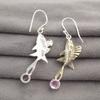 Natural Morganite 925 Sterling Silver Boho Dangle Handmade Mother Gift Earrings EE-148-15