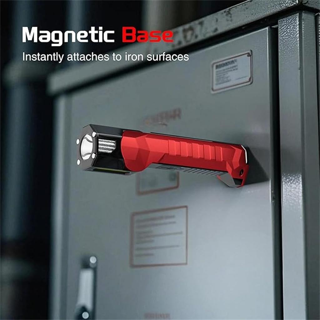 180° Rotating Work Light – Multi-Functional Flashlight with Pen Holder & Magnetic Base for Workshop, Car, Camping & 