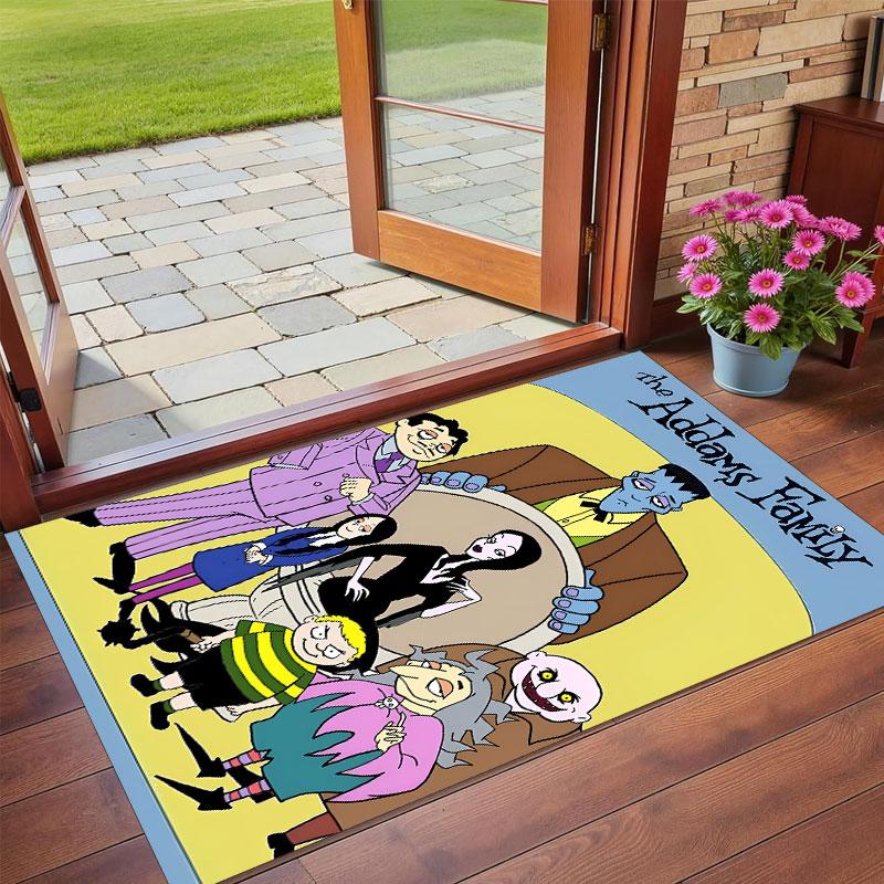 Crystal Velvet Rug Soft Non Slip Indoor Floor Mat Home DecorThe Addams Family
