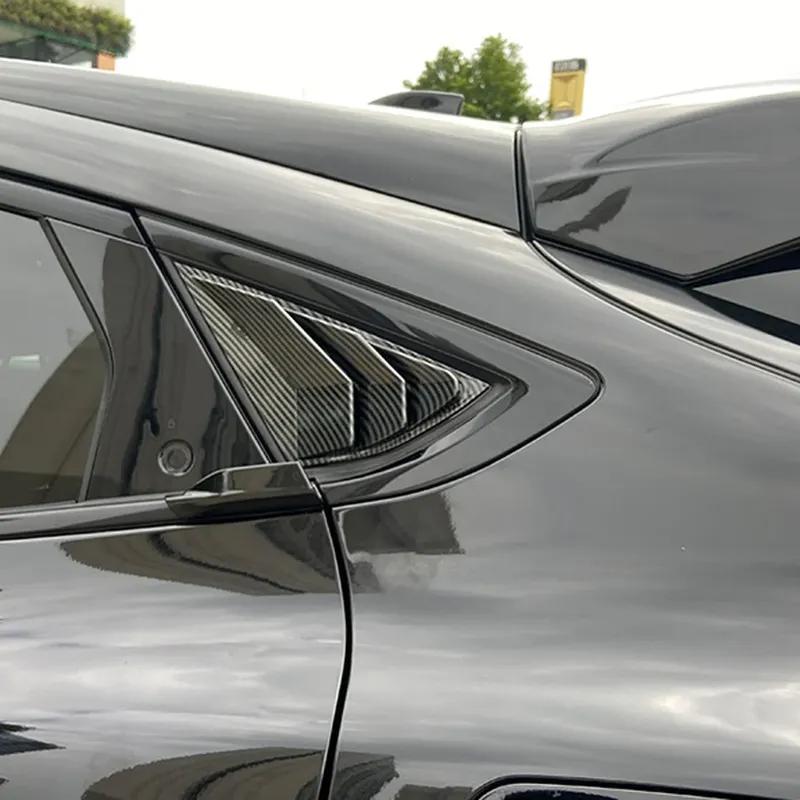 For Mustang Mach-E Mach E   ABS Plastic Rear Window Quarter Louver Cover Side Vent Trim Car Adhesive Accessories