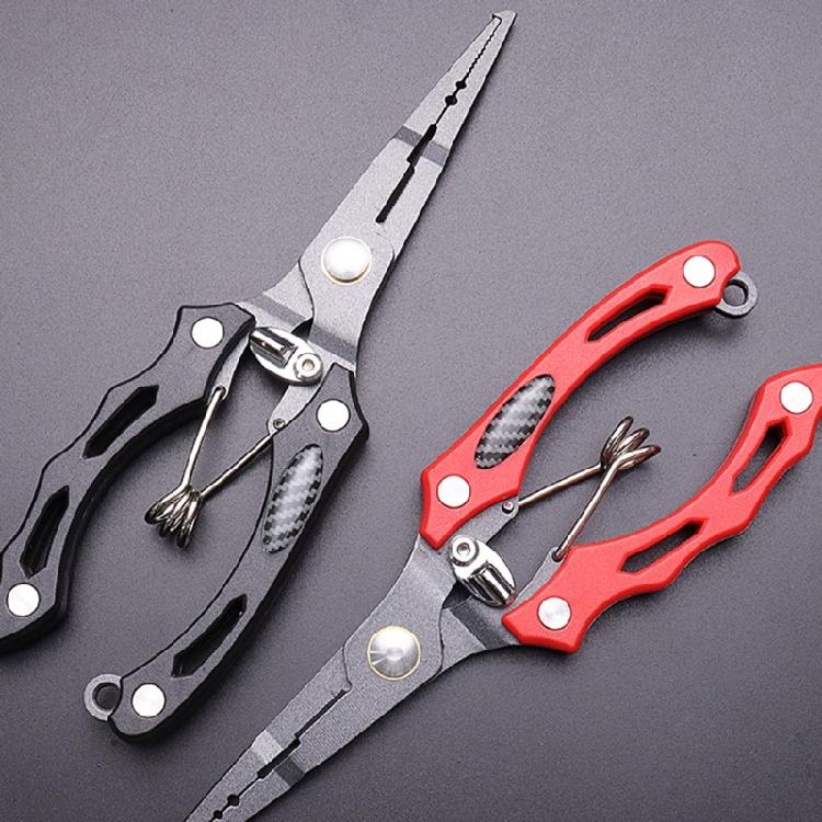 Stainless Steel Fishing Pliers Hook Remover Outdoor Fish Line Cutter Tool Comfortable Grip Scissors Fishing Accessories