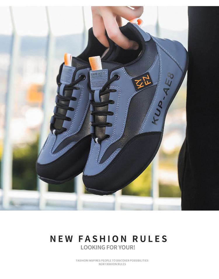 Men's Waterproof Leather Sneakers - Non-slip, Casual Autumn/Winter Travel Shoes 2024