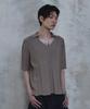 PARADIGMFILM [Ep.02] Fold-In Collar V-Neck Knit (Mocha Beige)