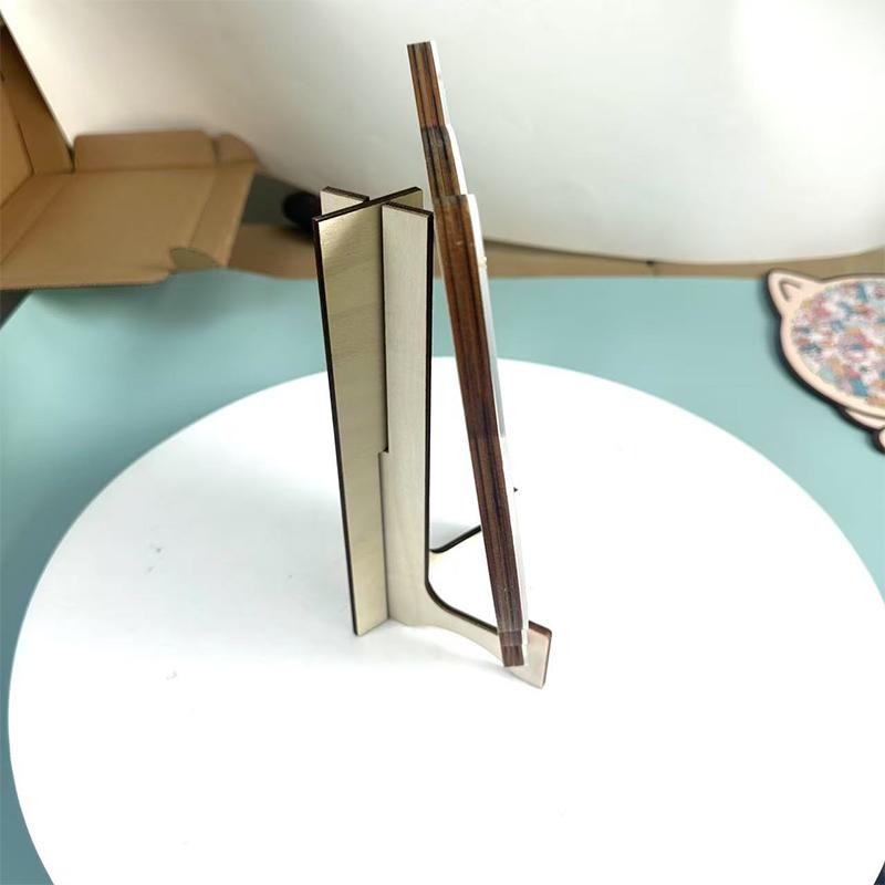 Katzenförmiges Holzpuzzle Knochenförmiges Puzzlespiel Unregelmäßige Einzigartige Tierstücke Dekoratives Geschenk Stressabbau Wohndekor