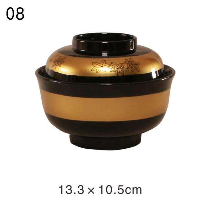 Japanese Style Miso Bowl With Lid Salad Rice Ramen Soup Bowls Udon Bowls Restaurant Ramen Noodles Container Tableware