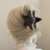 1pc New hair accessory with small design, pink five pointed star clip, contrasting star double-sided braided hair clip