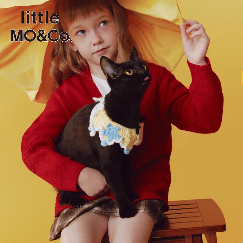 Little MO&Co. Kids' Wool Blend New Chinese Style Cardigan