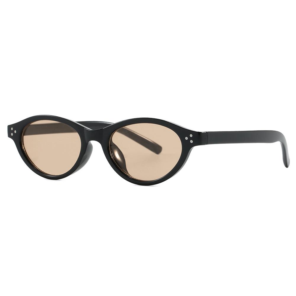 Retro Oval Frame Sunglasses: Stylish Unisex High-End European and American Fashion Glasses