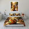 Whimsical Outdoor Glow Set Exquisite Three-Piece Bedding Set Gift For Kids And Adults