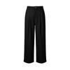 Women’s Wide Leg Cropped Pants High Waist Button Front Loose Fit Trousers with Pleated Detailing and Belt Loops for Daily Wear