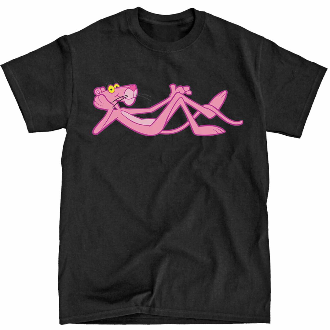 Pink Panther Black T-Shirt Ships Fast High Quality S