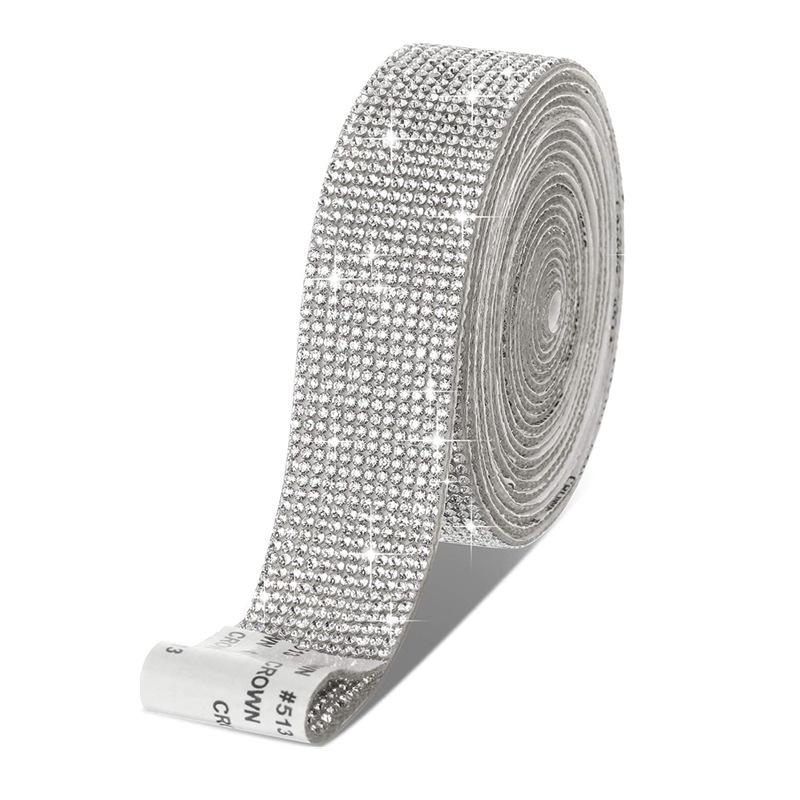Samoprzylepne paski z kryształkami: Akcesoria DIY do biżuterii, dekoracji samochodowych i rękodzieła