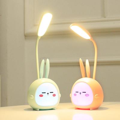 Portable LED Desk Lamp Foldable Light Cute Cartoon Desk Lamp USB Recharge LED Reading Light