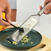 Stainless Steel Cheese Grater with Cover and Brush Tube Handle Lemon Grater Shredder Butter Chocolate Cheese Slicer Kitchen Tool