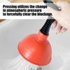Ergonomic Grip Mini Drain Plunger with Heavy Duty Rubber Cup for Powerful Suction Unclog Slow Drains in Kitchens Bathrooms Compact Size