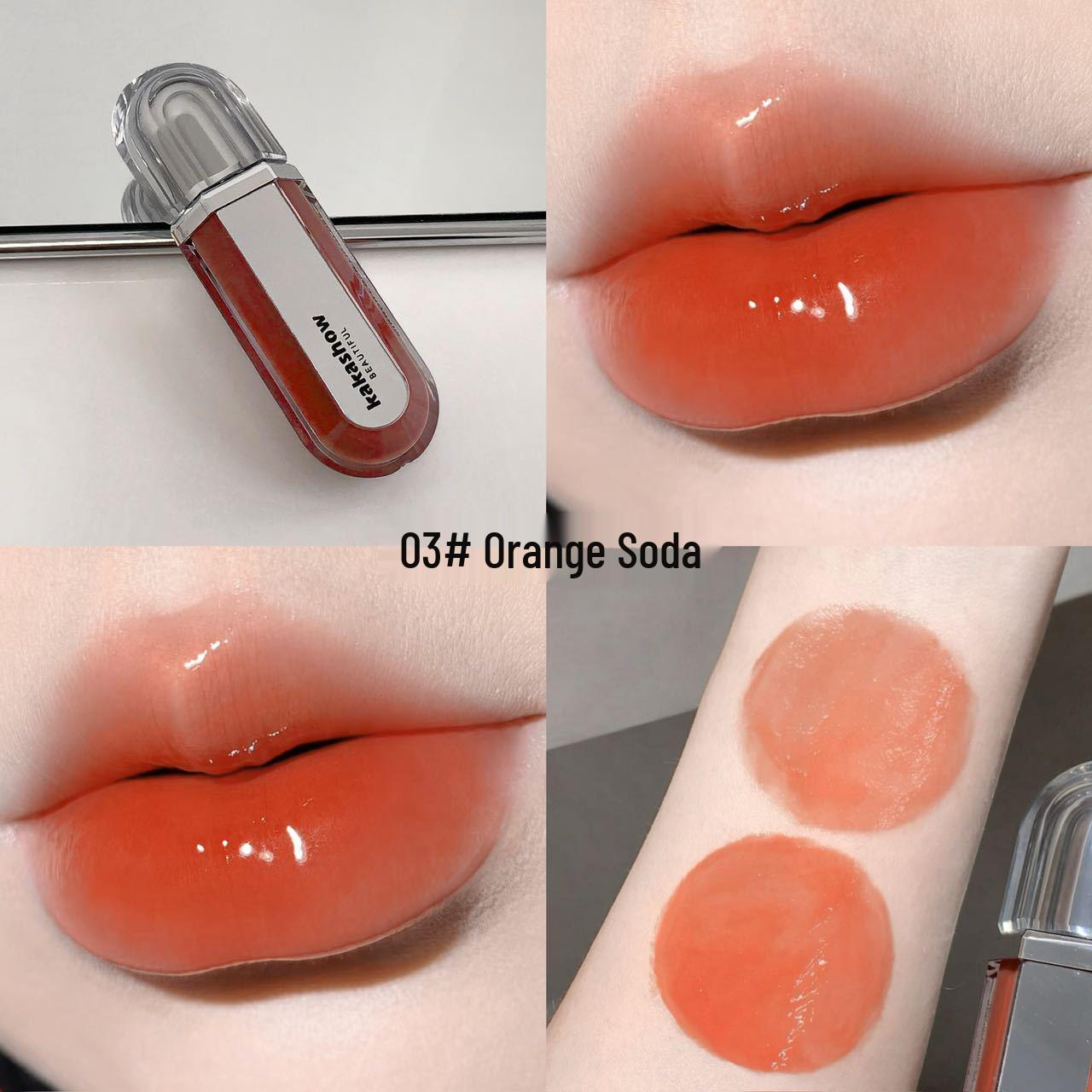 

Kakashow Mirror Lip Glaze: Long-lasting Moisturizing Glass Lip Gloss for Plump, Watery, and Voluminous Lips. 9.5g