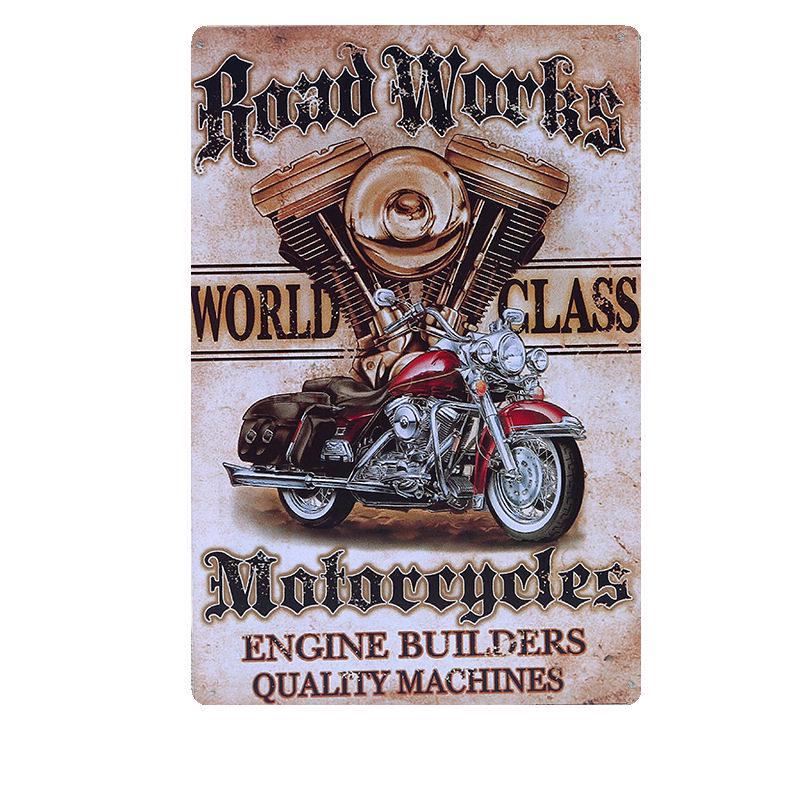 Motorcycle Metal Tin Signs for Home Decor, Wall Plaque, Art Poster, Painting, Bar, Club, Pub, A132, 20x30cm